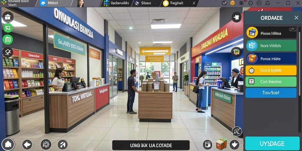 Tampilan awal permainan yang menarik dan penuh warna.