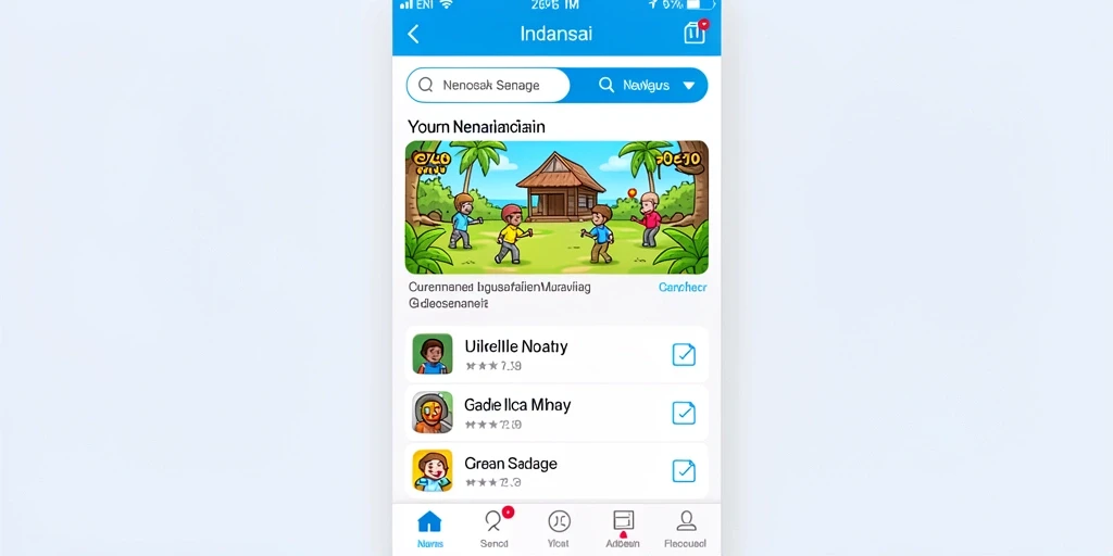 Screenshot menunjukkan tampilan antarmuka utama game ASIA100.