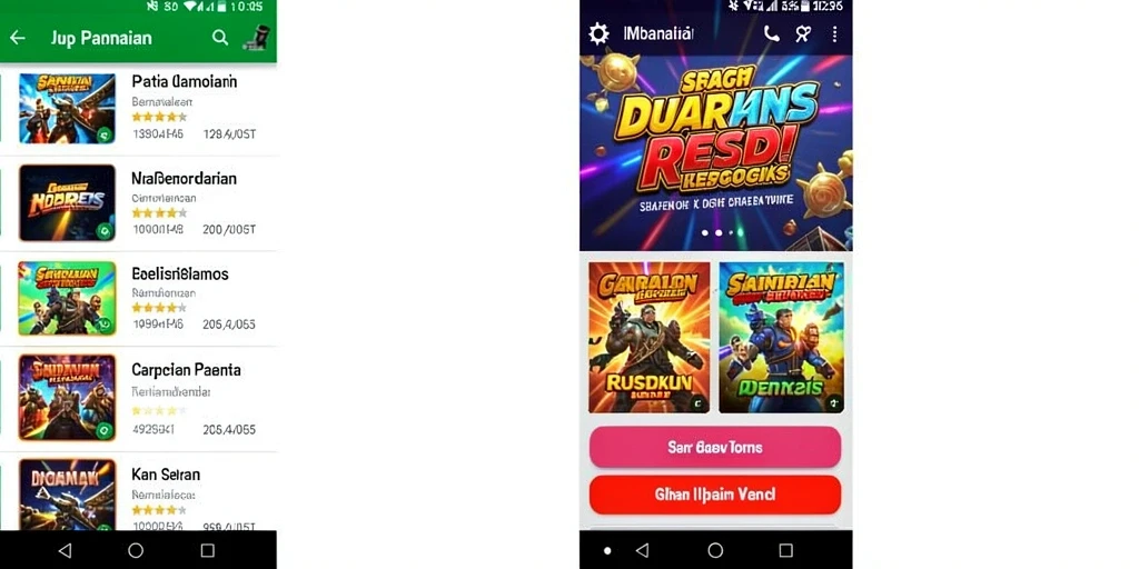 Menampilkan karakter utama dalam aksi.