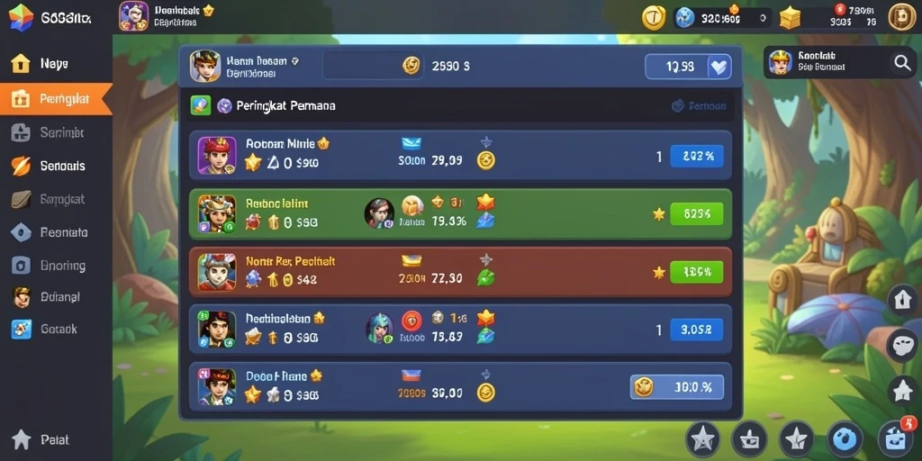 Screenshot menunjukkan karakter utama dalam aksi kece.