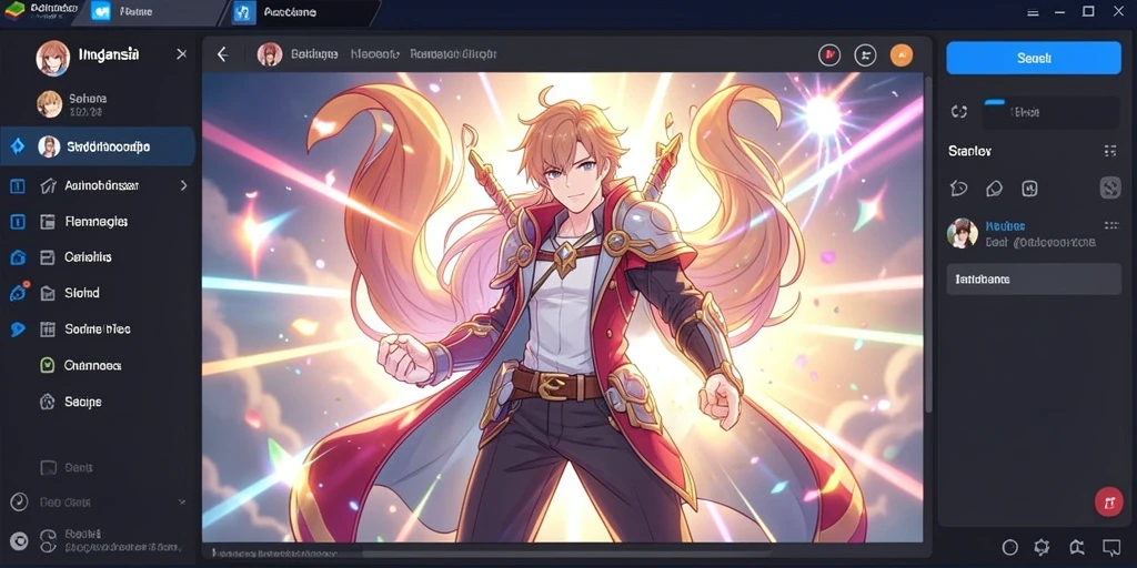 Screenshot: Pertarungan epik antar karakter.