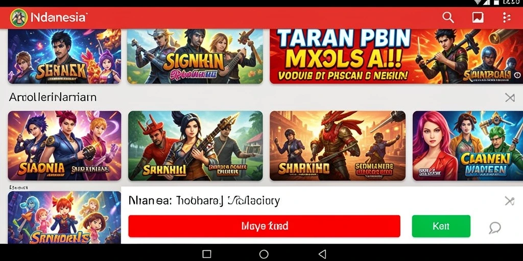Gambar tampilan awal yang menampilkan karakter-karakter ikonik.