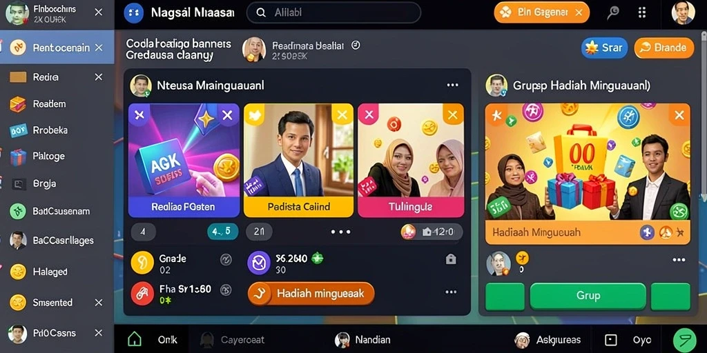 Tampilan utama yang menarik dan mudah dinavigasi.